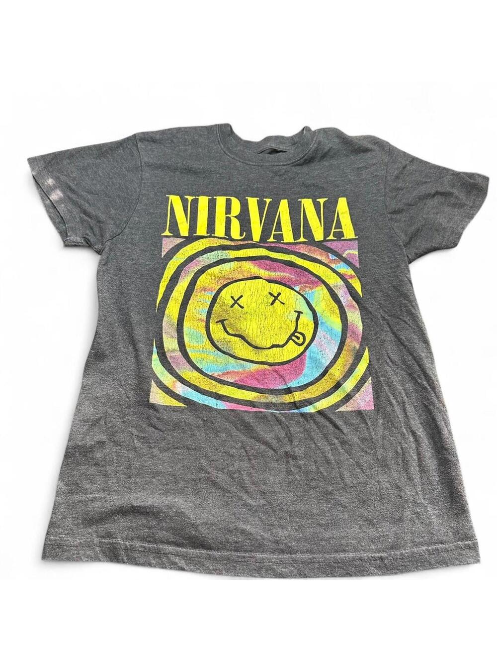 Nirvana Smiley Face Band Tee - Small